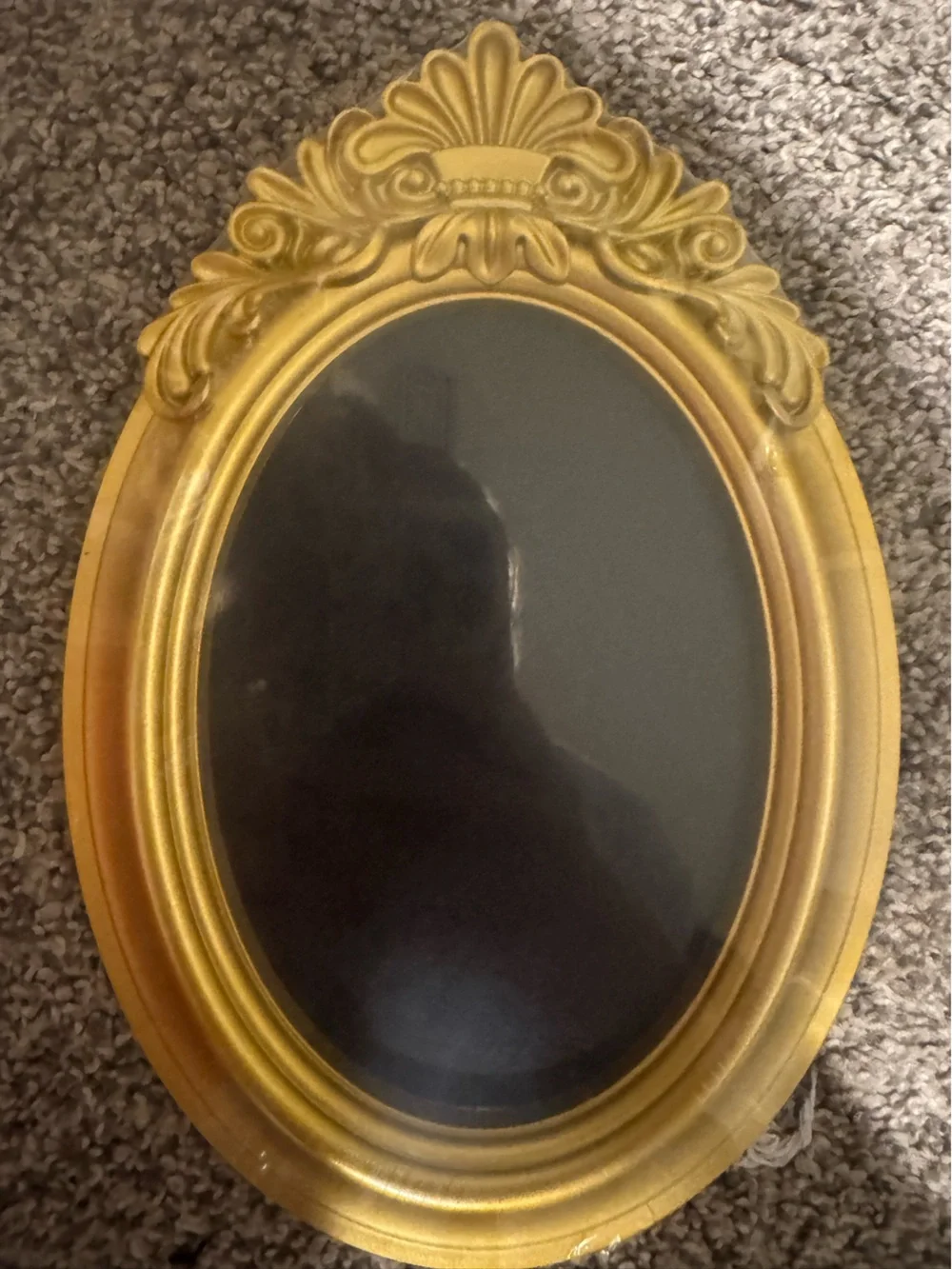 Ornate Gold Oval Stand or Hang Chalkboard Sign - Decorative Home Accent
